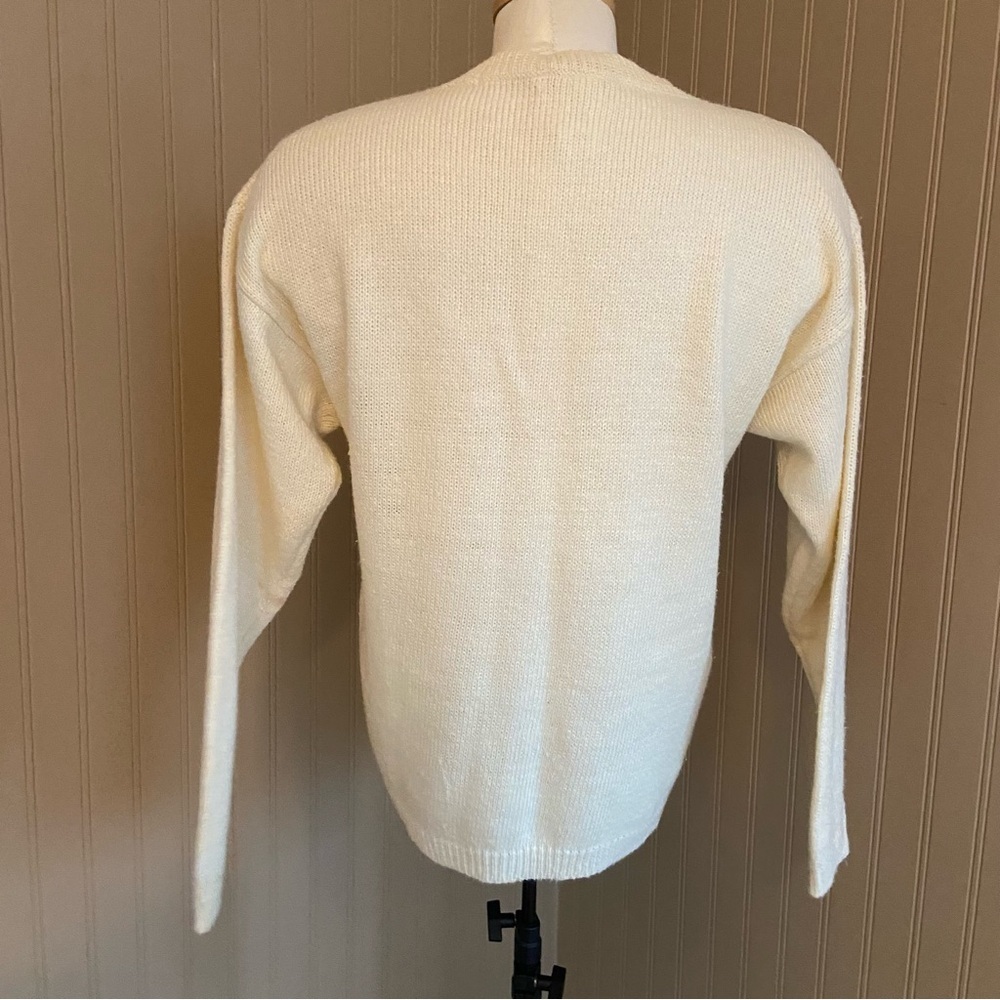 Vintage Cottagecore Granny Sweater Ramie Blend Women’s Size Small-Medium - Picture 5 of 9